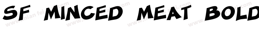 SF Minced Meat Bold Oblique字体转换